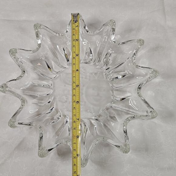 Vintage Heavens Gate Sun Moon Stars Glass Trinket Serving Dish Celestial - Picture 5 of 9